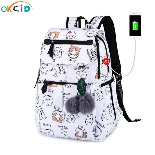 Japanese Cat anime backpack