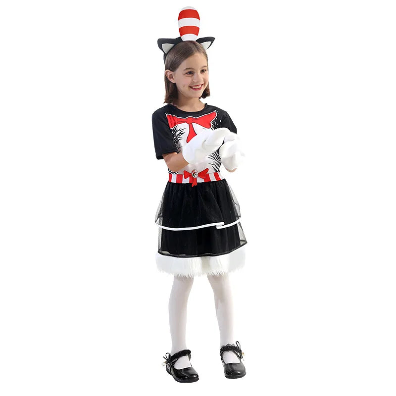 Cat in The Hat Halloween Costume Kids