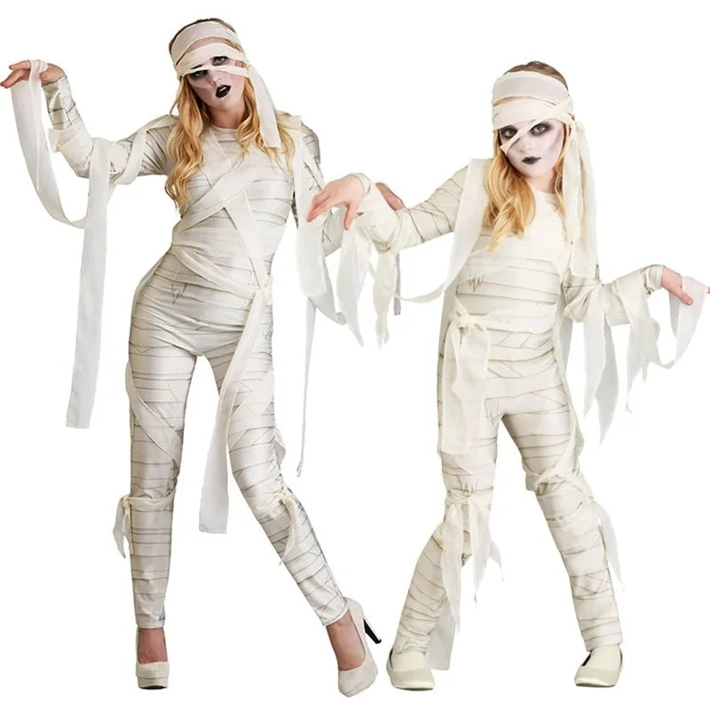 White Mummy Halloween Costume