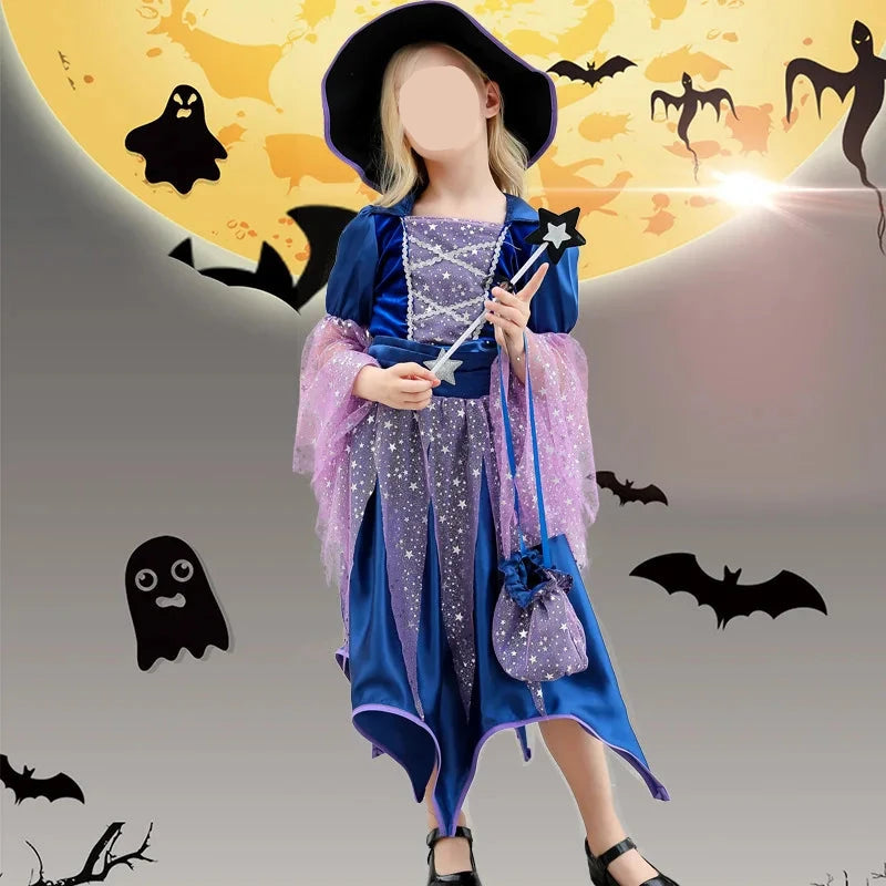 Girls Blue Fairy Halloween Costume