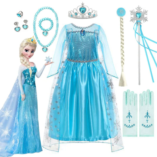 Disney Elsa Princess Halloween Costume Set