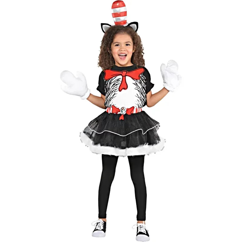 Cat in The Hat Halloween Costume Kids