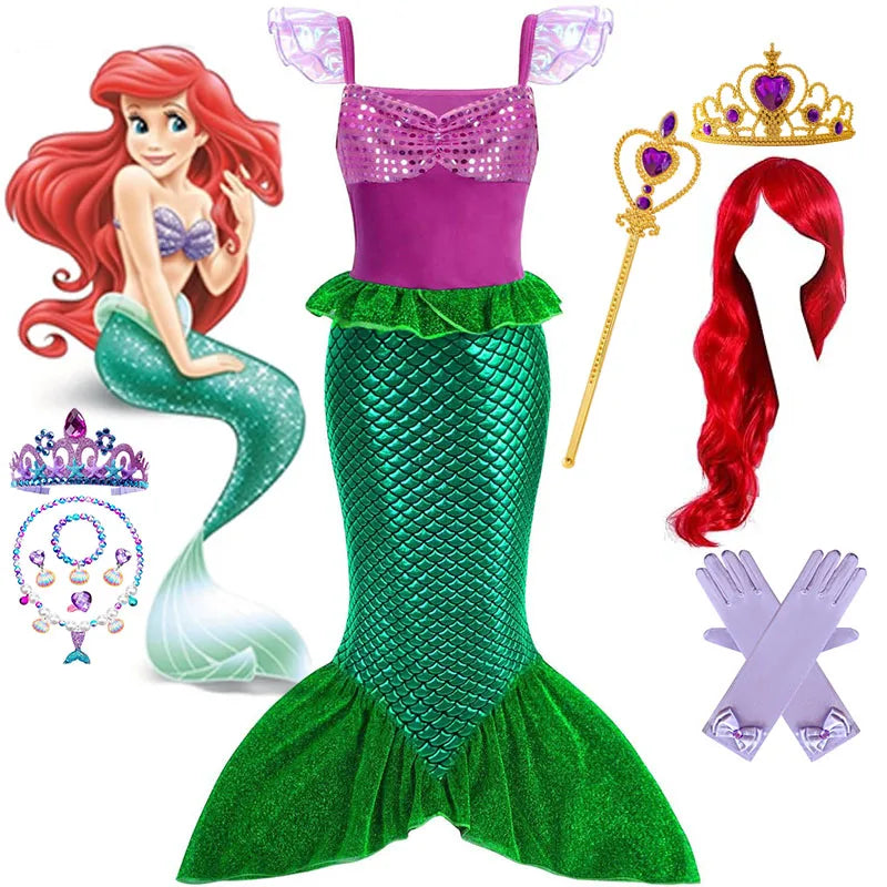 Disney Little Mermaid Ariel Halloween Costume Set