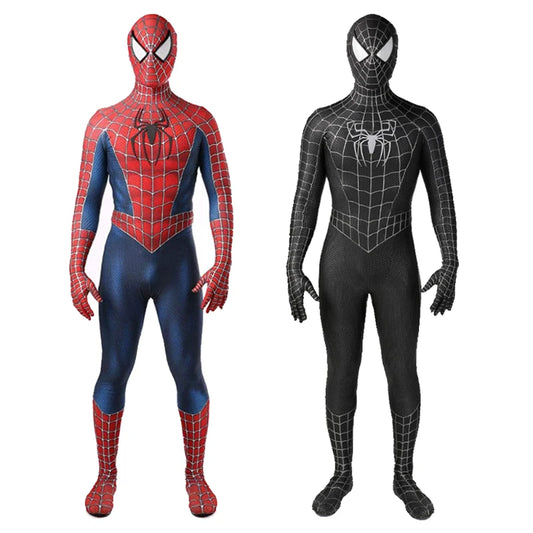 Black Spiderman & Red Spiderman Halloween Costume