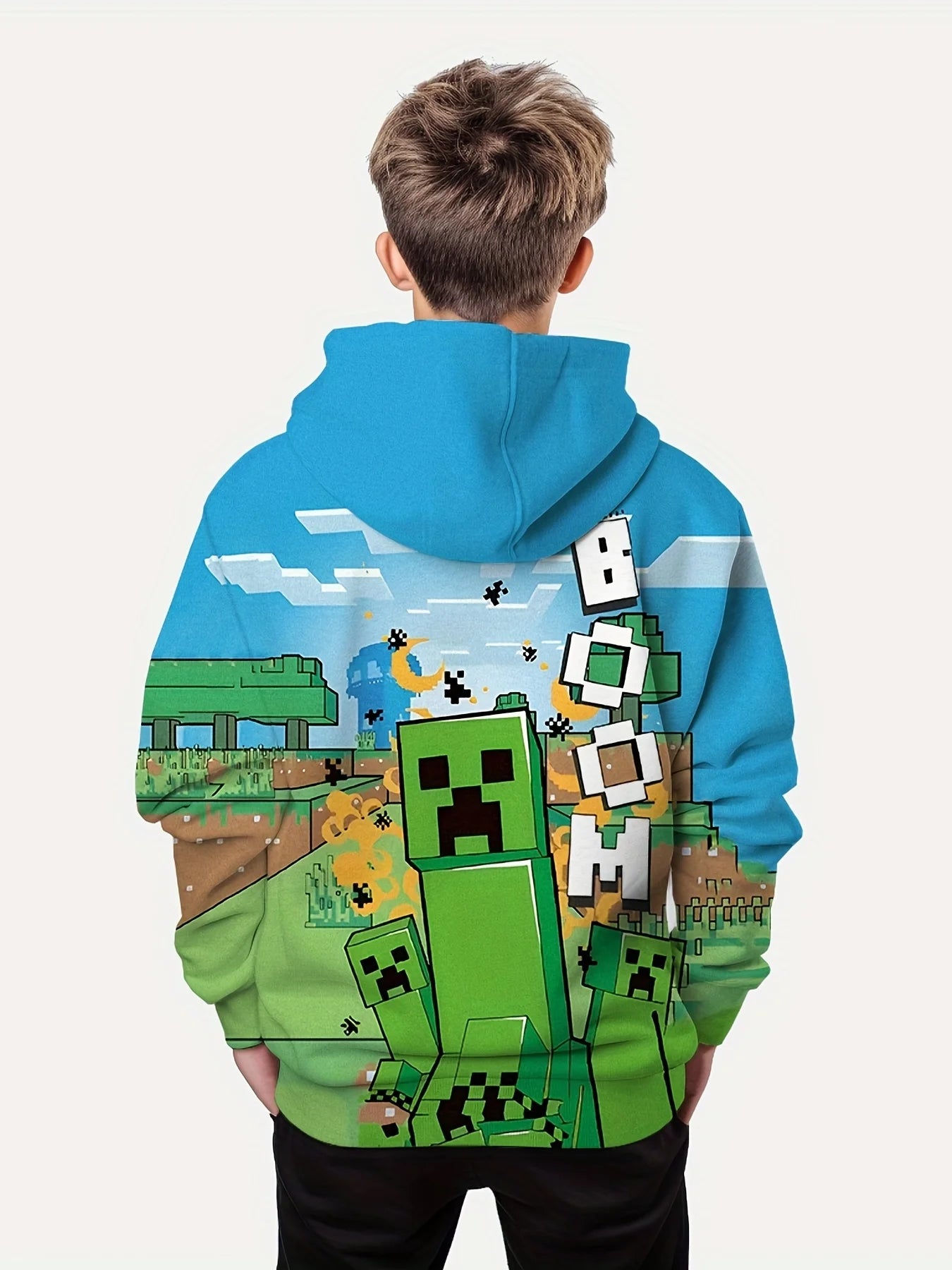 Minecraft Gaming 3d Kids Hoodie