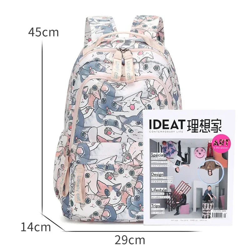 Kawaii Korean style Cat School Bag