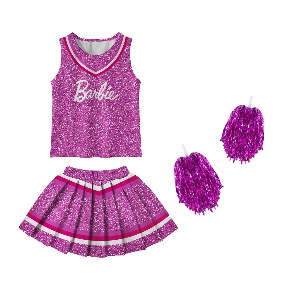 MINISO Barbie Skirt Suit Cheerleading Costume