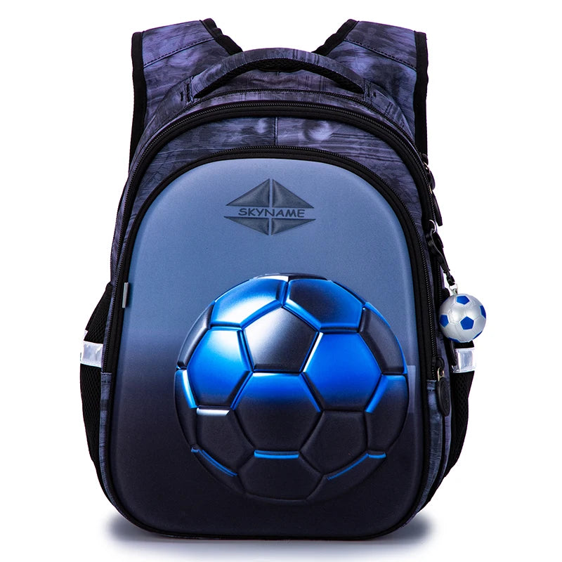 Blue Soccer ball backpack