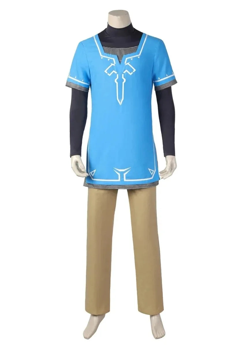 Game Zelda Breath of the Wild Link Halloween Costume Set