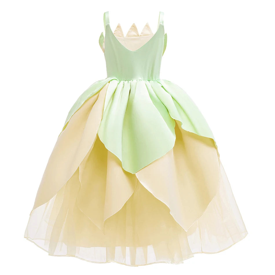 Tiana Ball Gown Dress Halloween Costume Set