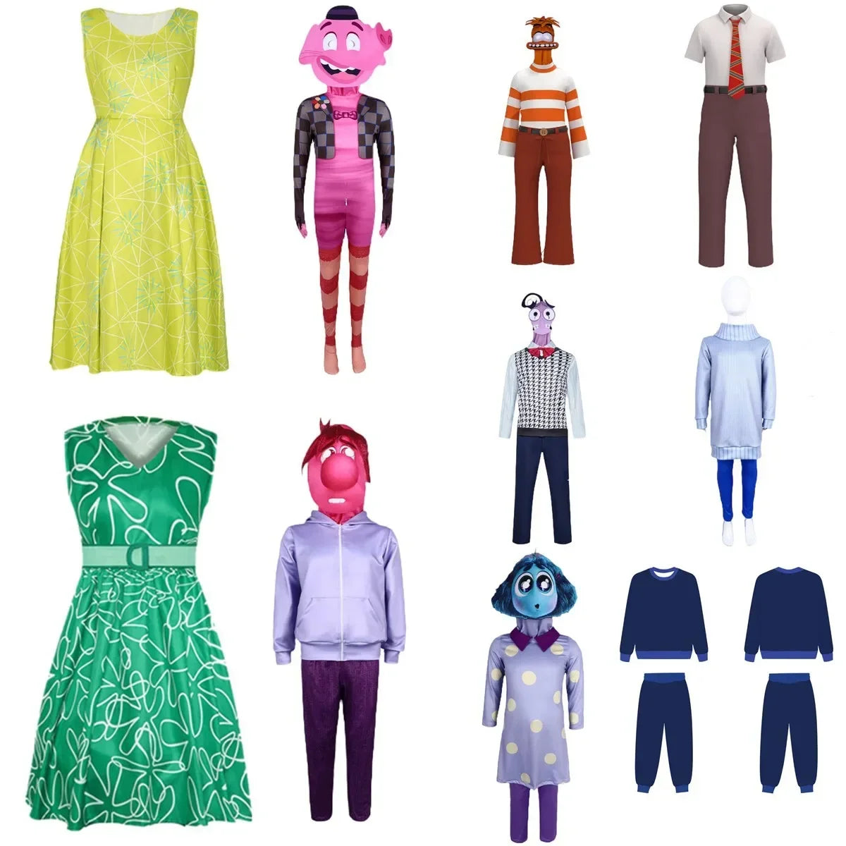 Inside Out Characters Halloween Costume Set