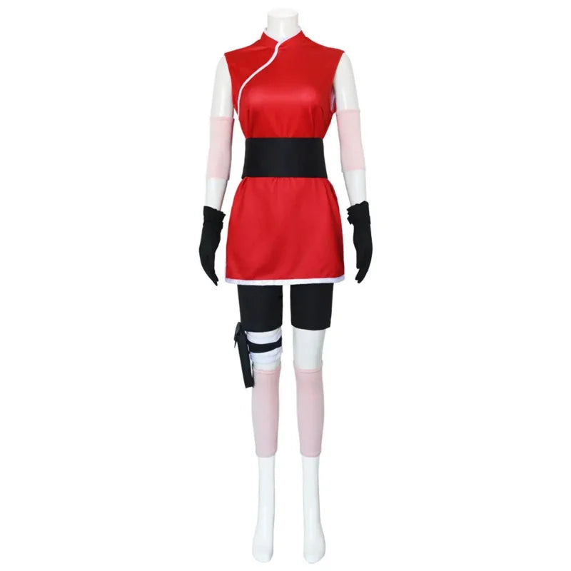 Haruno Sakura Japanese Anime Costume Set