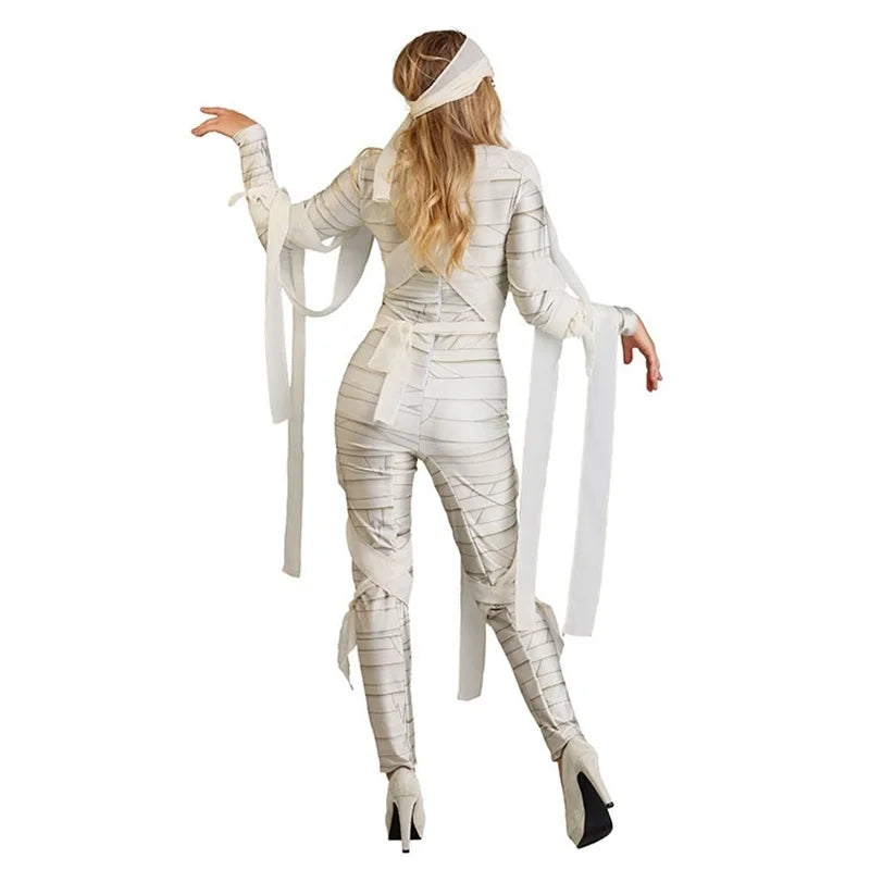 White Mummy Halloween Costume