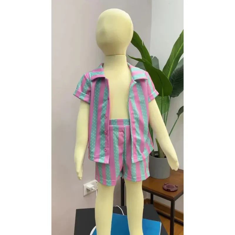 Barbie Ken Halloween Costume Hawaiian Beachwear for Kids