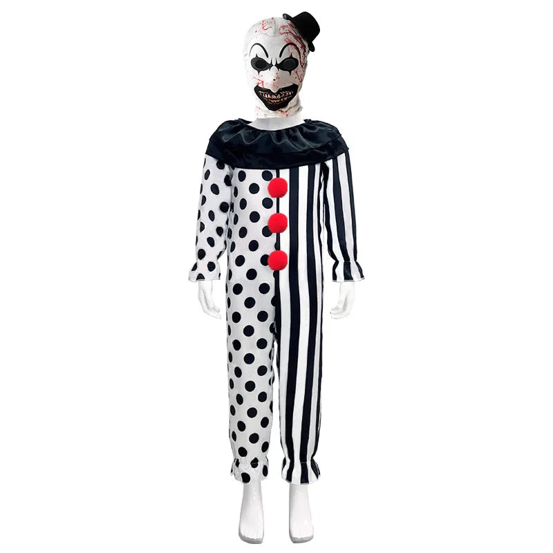 Scary Clown Jumpsuits Halloween Costume