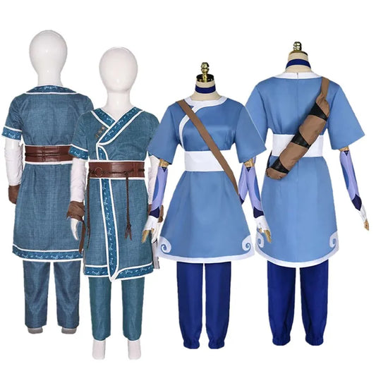 Avatar Katara Halloween Costume Set Adult/Kids