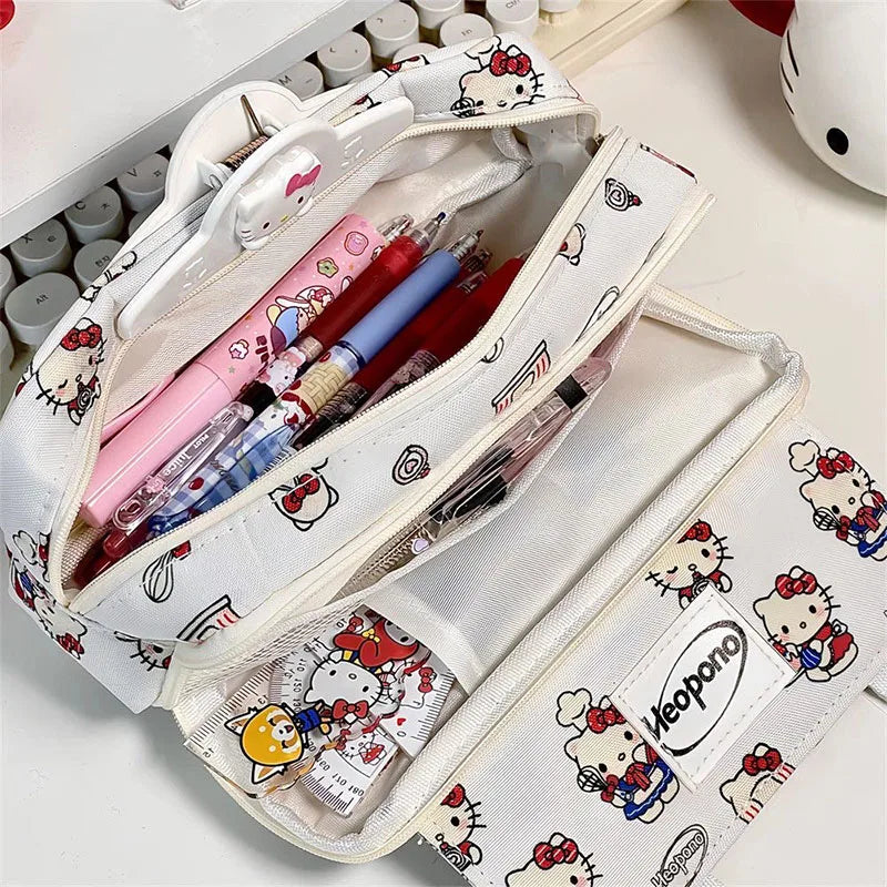 Sanrio Hello Kitty Kawaii Flip Pencil Case