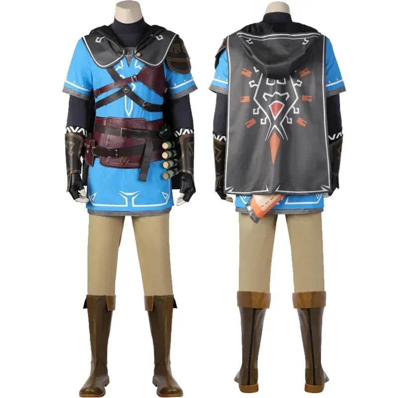 Game Zelda Breath of the Wild Link Halloween Costume Set