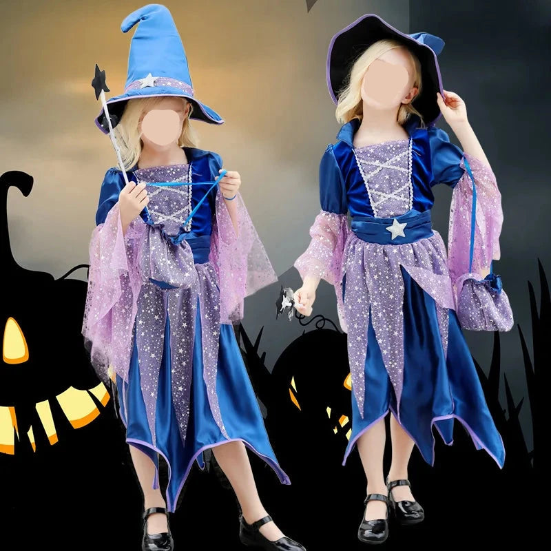 Girls Blue Fairy Halloween Costume