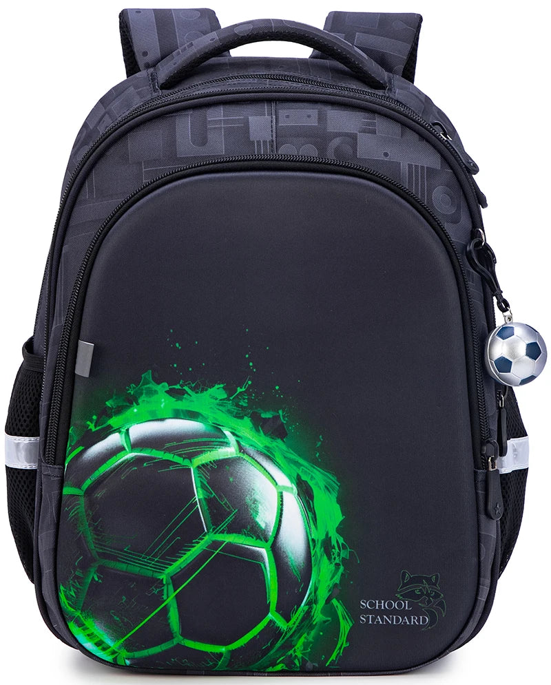 Green Soccer Ball schoolbag