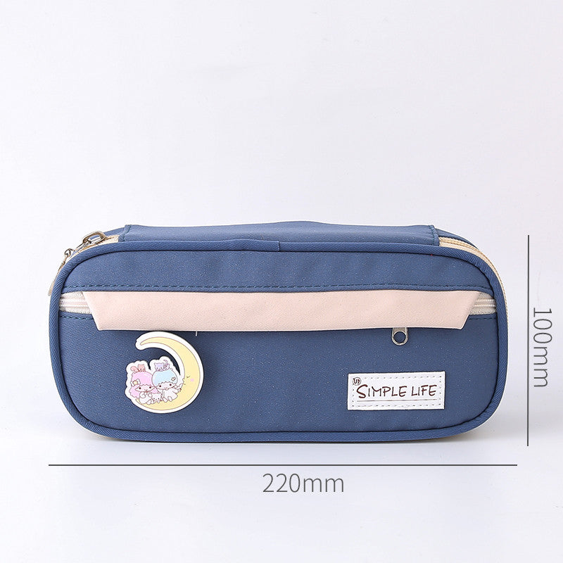 Korean-style Canvas Cartoon Pencil Case