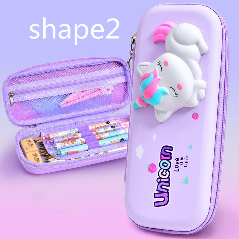 Korean-style 3D Squeeze Pencil Case