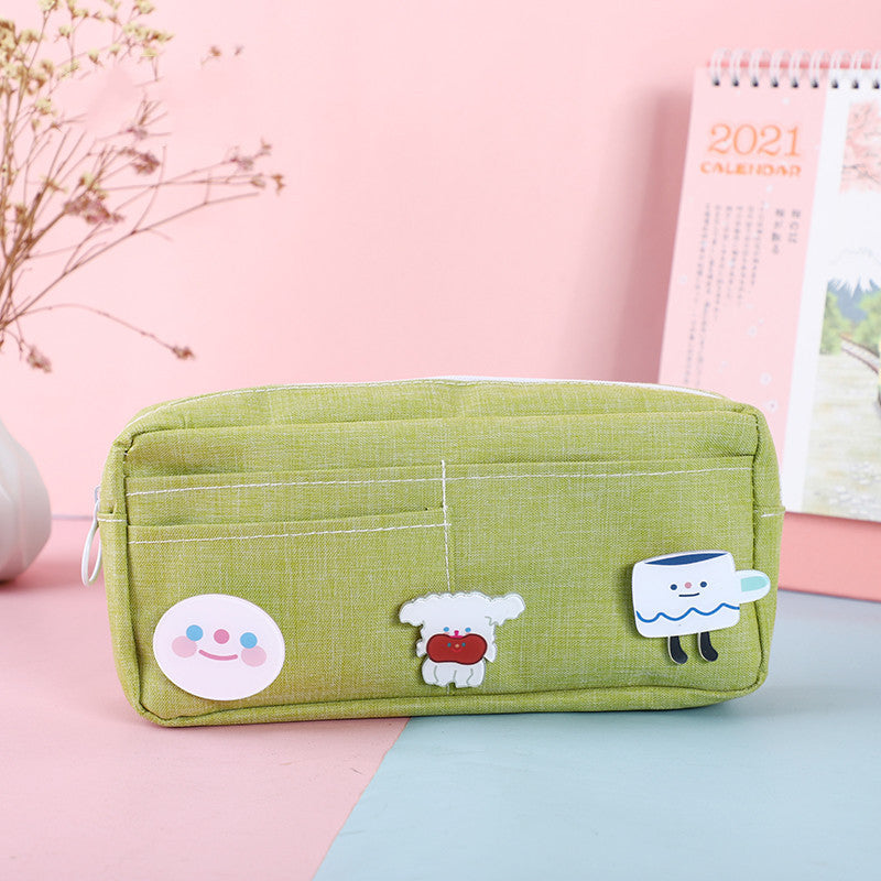 Kawaii Canvas Pencil Case