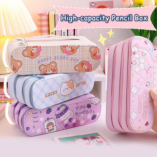 Kawaii Double Layer Pencil Case