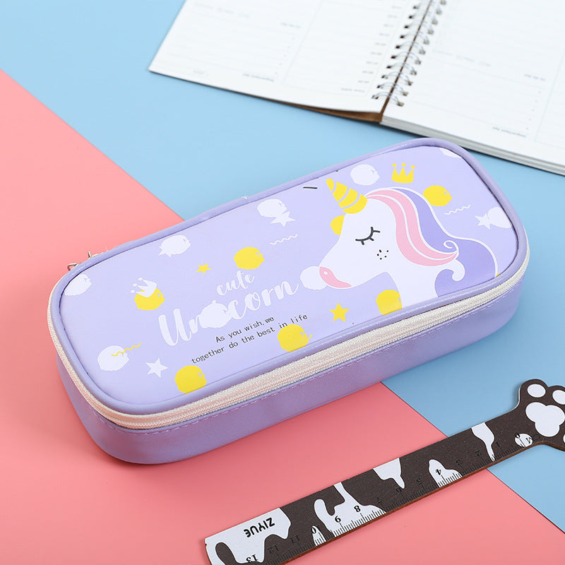 Kawaii Cartoon School Girls Pencil Case