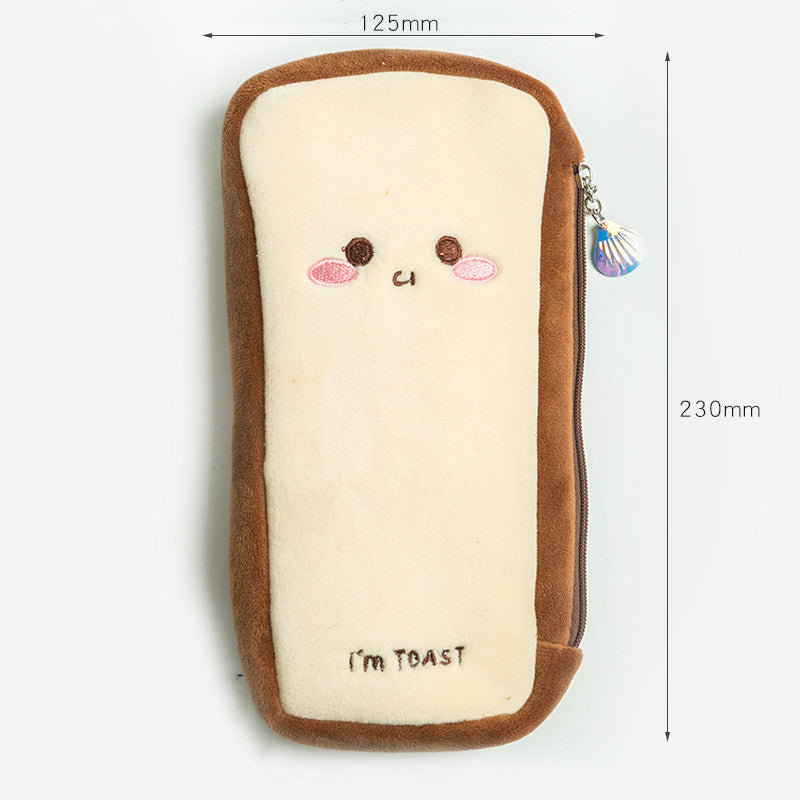 Toast Plush Pencil Bag