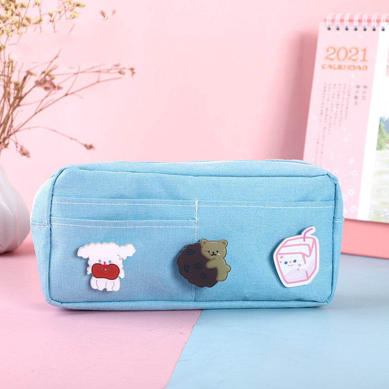 Kawaii Canvas Pencil Case