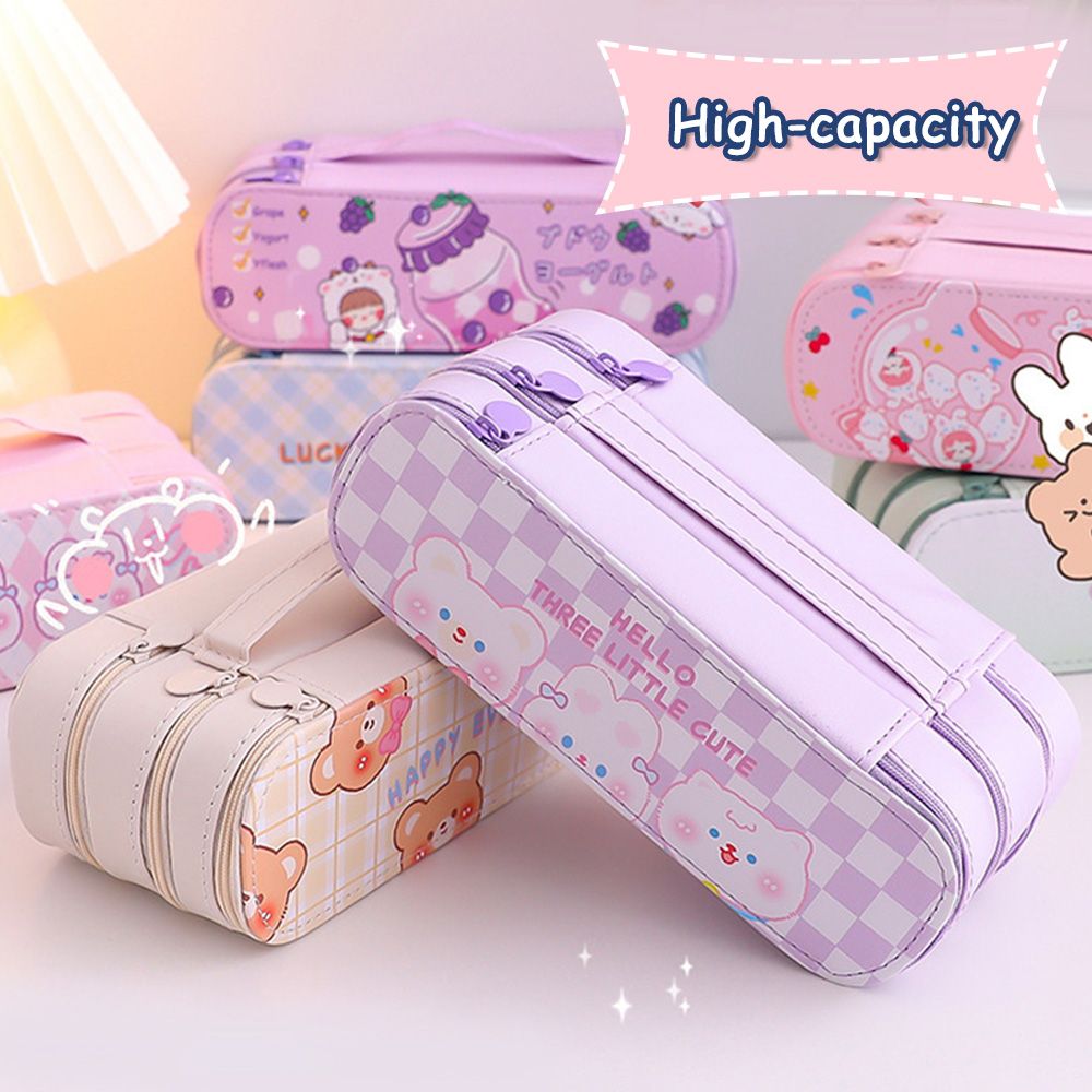 Kawaii Double Layer Pencil Case