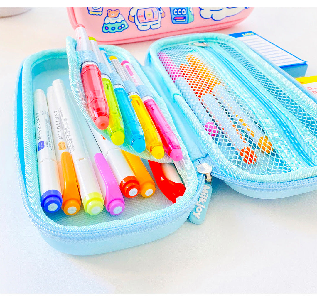 Kawaii Cartoon Bear 3D Pencil Case